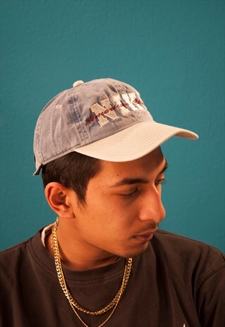 VINTAGE BLUE DENIM NIKE SNAPBACK CAP HAT