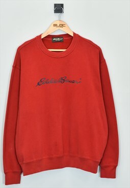 Vintage Eddie Bauer Sweatshirt Red XXLarge