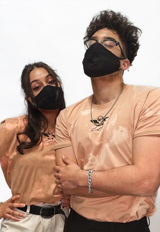 FACE COVERING. COTTON BLACK CERTIFICATED COVID-19