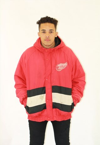 VINTAGE DETROIT REDWINGS NHL TEAM COAT