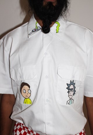 DICKIES X BANS X RICK & MORTY CUSTOM SHIRT