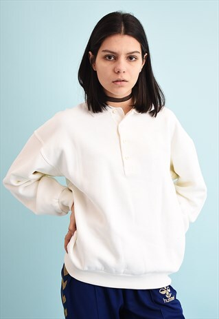 90'S RETRO ATHLEISURE NEUTRAL BASICS SWEATSHIRT JUMPER