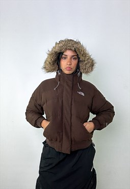 Brown y2ks The North Face 550 Series Puffer Jacket Coat