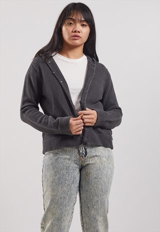 VINTAGE RALPH LAUREN KNITTED BUTTON-UP HOODIE