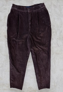 Ralph Lauren Brown Corduroy Trousers Women's 8 W26 L25