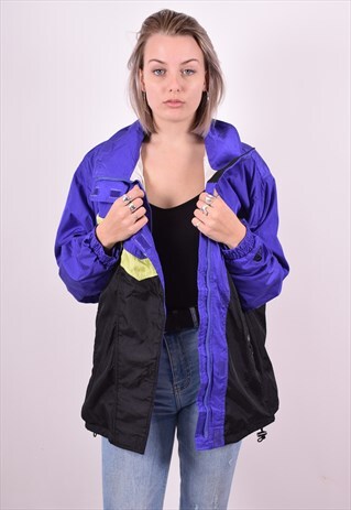 THE NORTH FACE WOMENS VINTAGE JACKET LARGE BLACK 90'S
