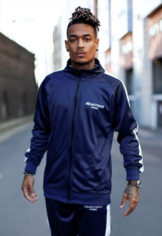 UXR POLY TRACKSUIT JACKET -NAVY BLUE