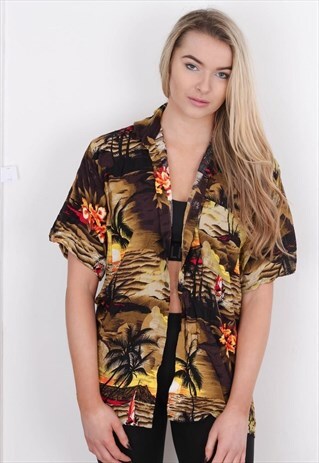 VINTAGE PATTERN SHIRT CVSS020