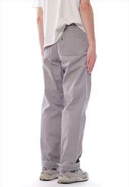 Vintage LEVIS Pants Work Trousers Sta-Prest 80s Grey