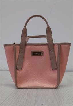 00s Tote Grab Bag Pink Beige Monogram Small 