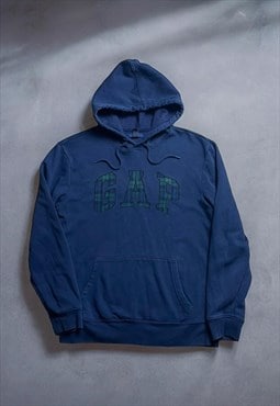 Vintage Y2K Mens Navy Blue Gap Hoodie