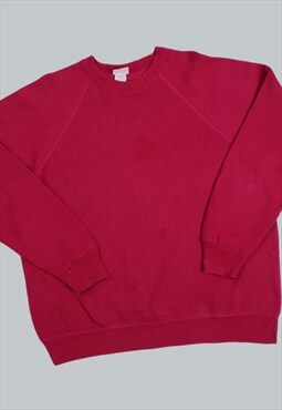 Vintage 90's Sweatshirt Red Lee Plain Jumper XLarge