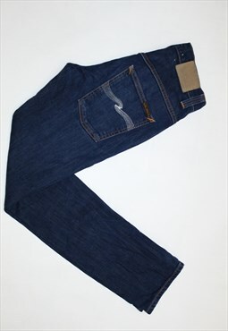 Nudie Jeans Co. Thin Finn Org Dry Ecru Embo Faded Jeans
