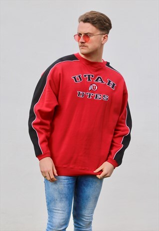 NCAA UTAH UTES VINTAGE USA SWEATSHIRT