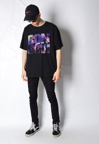 BLACK BON JOVI BAND T-SHIRT