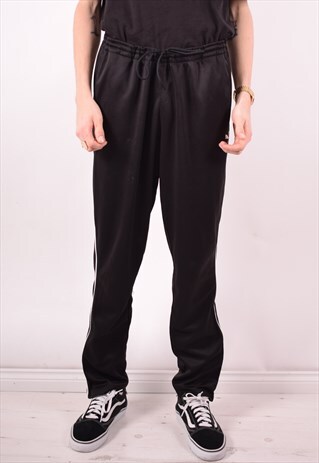 PUMA MENS VINTAGE TRACKSUIT TROUSERS XL BLACK 90S
