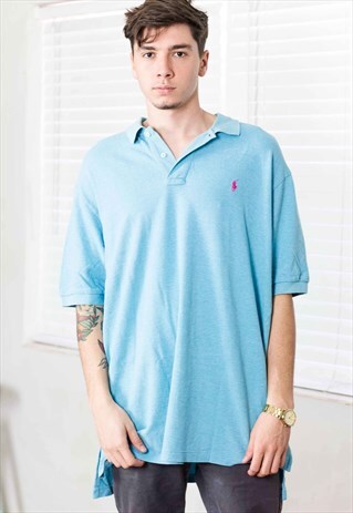 VINTAGE RALPH LAUREN POLO SHIRT LOGO 90S XXL 12.0