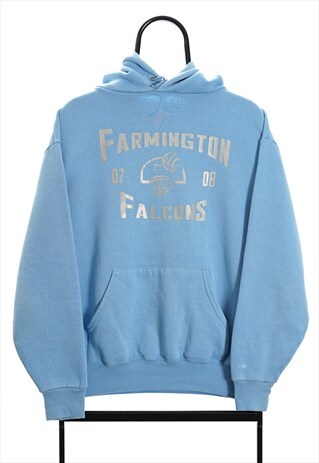 VINTAGE BLUE FARMINGTON FALCONS HOODIE WOMENS