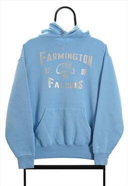 Vintage Blue Farmington Falcons Hoodie Womens