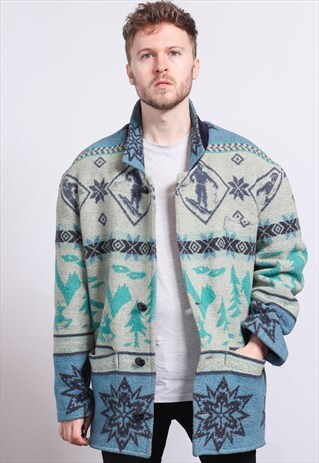 VINTAGE AZTEC INCA JACKET