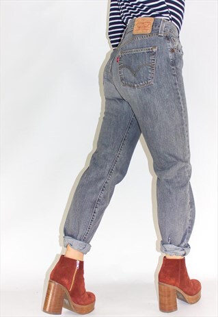 VINTAGE BOYFRIEND FIT GREY LEVI JEANS