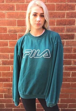 VINTAGE FILA SWEATSHIRT JUMPER SPELL OUT