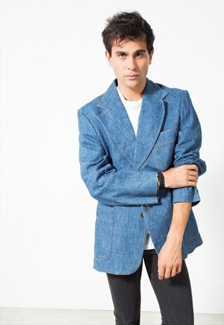 VINTAGE 80S LEVI'S CLASSIC BLAZER DENIM JACKET / S1620