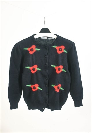 VINTAGE 90S CARDIGAN IN BLACK