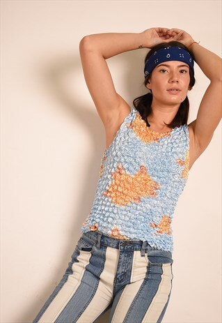 Y2K RETRO KITSCH PARTY TEEN CROP TOP