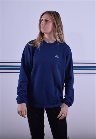 NAVY ADIDAS SWEATSHIRT