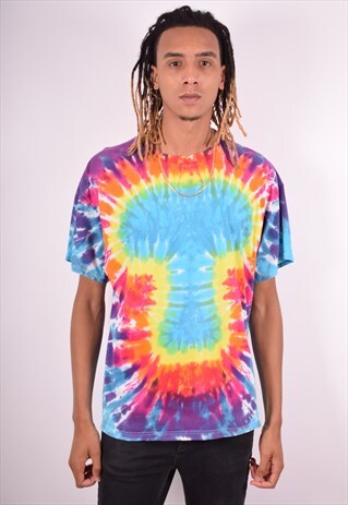 MENS VINTAGE T-SHIRT TOP XL MULTI 90S