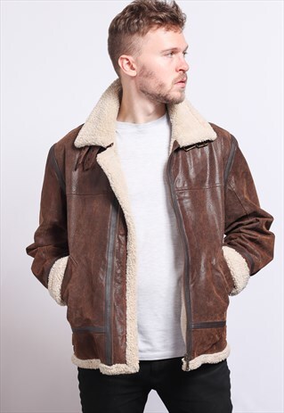 VINTAGE LEATHER AVIATOR JACKET