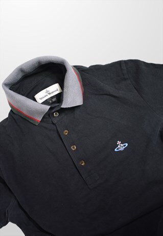 VINTAGE VIVIENNE WESTWOOD SHORT SLEEVE POLO SHIRT TOP