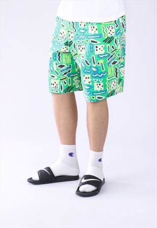 VINTAGE MENS PRINTED COTTON SHORTS