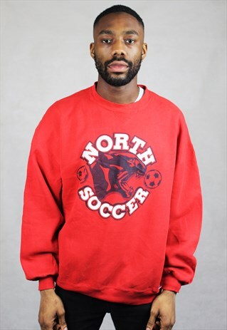 RETRO / EARLY 90'S / RED SWEATSHIRT