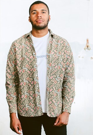 VINTAGE ABSTRACT PATTERN SHIRT