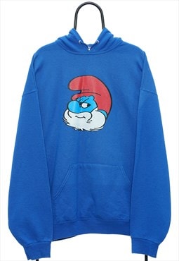 The Smurfs Graphic Blue Hoodie Mens
