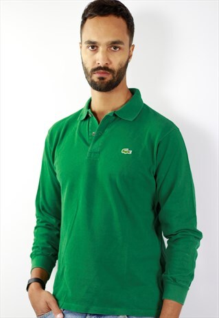 LACOSTE LONG SLEEVE POLO SHIRT GREEN