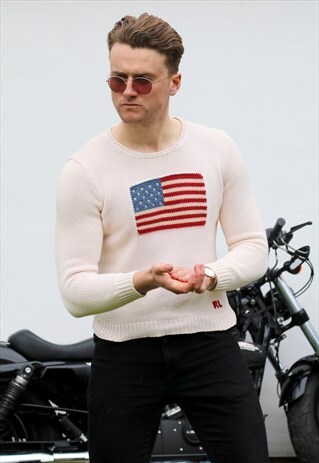 RALPH LAUREN POLO SPORT USA FLAGSHIP KNITTED JUMPER