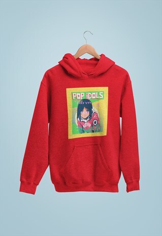 K POP JAPAN SCHOOL GIRL RED HOODIE RETRO