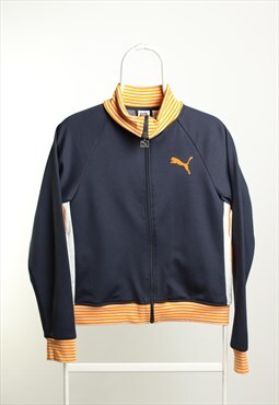 Vintage Puma Track Jacket Navy Orange