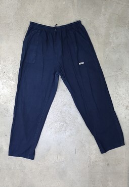 Vintage 90s Baggy Faded Blue Oversize Relaxed cotton Pants