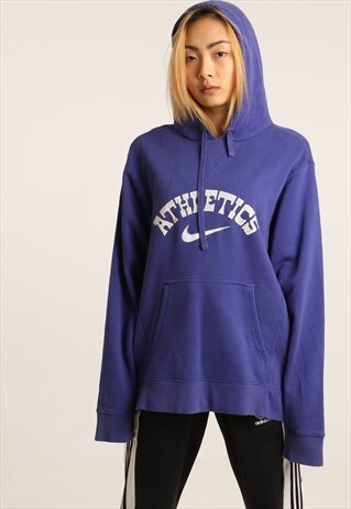 VINTAGE NIKE EMBROIDERED LOGO HOODIE