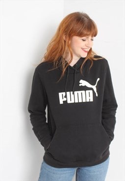 Vintage Puma Sweatshirt Hoodie - Black