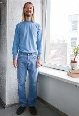 Vintage Blue Classic Straight Jeans