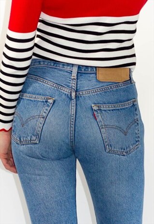 VINTAGE 80'S SLIM FIT LEVI WASH JEANS