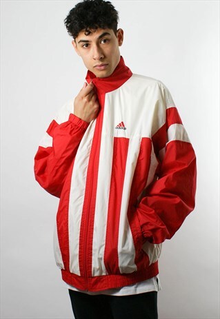 ADIDAS RARE WINDBREAKER JACKET, ZIP UP, BOMBER