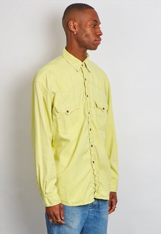 VINTAGE 90'S LEVI'S NEON GREEN SHIRT
