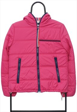 Vintage Tommy Hilfiger Pink Puffer Coat Womens