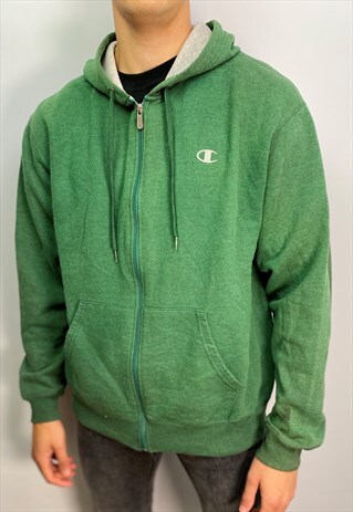 VINTAGE CHAMPION ECO AUTHENTIC HOODIE WITH EMBROIDERY (L)